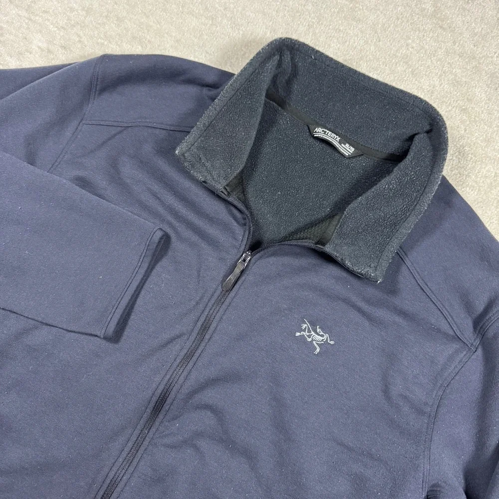Arc'teryx Jacket Mens XL Navy Blue Kyanite Jacket M Full Zip Fleece 29815‎